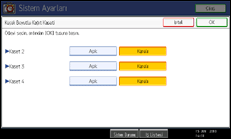 ��lem paneli ekran &ccedil;izimi