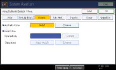 ��lem paneli ekran &ccedil;izimi