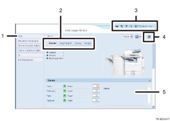 Web tarayıcısı ekranı resmi numaralı çağırma resmi