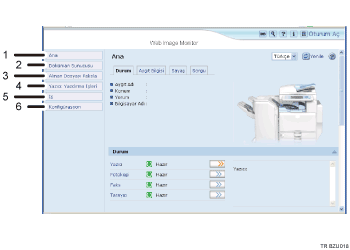 Web tarayıcısı ekranı resmi numaralı çağırma resmi
