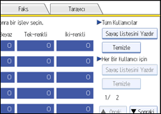 İşlem paneli ekran çizimi