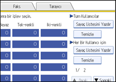 İşlem paneli ekran çizimi