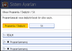 İşlem paneli ekran çizimi
