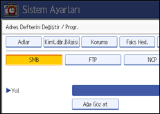 ��lem paneli ekran &ccedil;izimi