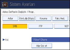 ��lem paneli ekran &ccedil;izimi