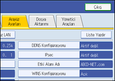 işlem paneli ekran çizimi