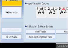 ��lem paneli ekran &ccedil;izimi