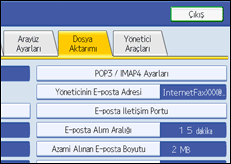 ��lem paneli ekran &ccedil;izimi