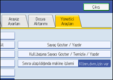��lem paneli ekran &ccedil;izimi
