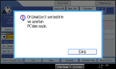 ��lem paneli ekran &ccedil;izimi