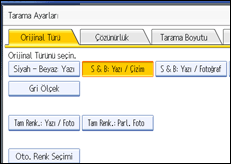 ��lem paneli ekran &ccedil;izimi