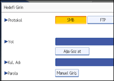 ��lem paneli ekran &ccedil;izimi