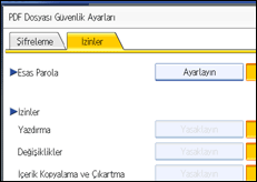 ��lem paneli ekran &ccedil;izimi