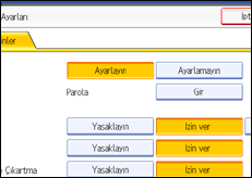 ��lem paneli ekran &ccedil;izimi