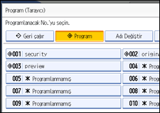 ��lem paneli ekran &ccedil;izimi