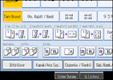 İşlem paneli ekran çizimi