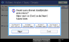 İşlem paneli ekran çizimi