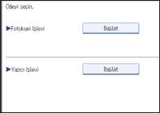 İşlem paneli ekran çizimi
