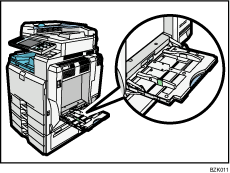 Bypass tray illustration