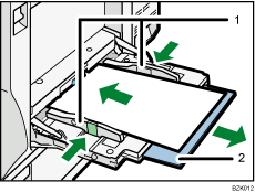 Bypass tray illustration numbered callout illustration