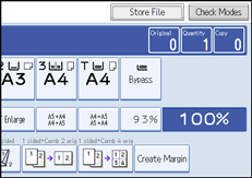 Operation panel screen illustration