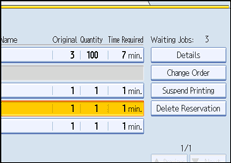 Operation panel screen illustration
