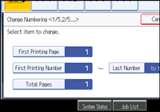 Operation panel screen illustration