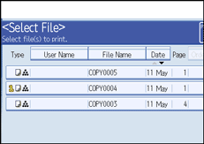 Operation panel screen illustration