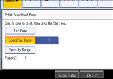 Operation panel screen illustration