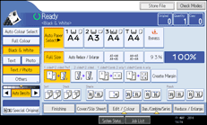 Operation panel screen illustration
