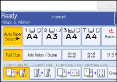 Operation panel screen illustration