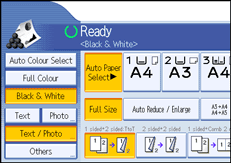Operation panel screen illustration