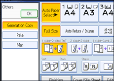 Operation panel screen illustration