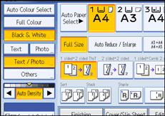 Operation panel screen illustration