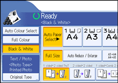 Operation panel screen illustration