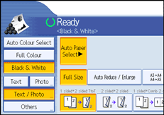 Operation panel screen illustration