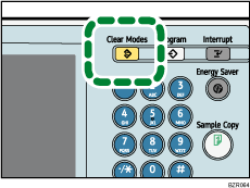 Clear Modes key illustration