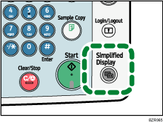 Simplified Display key illustration