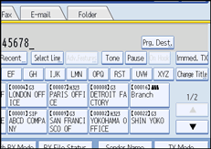 Operation panel screen illustration