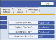 Operation panel screen illustration