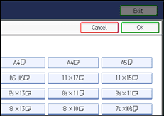 Operation panel screen illustration