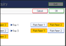 Operation panel screen illustration
