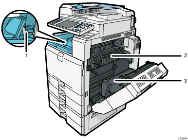 Main unit illustration numbered callout illustration