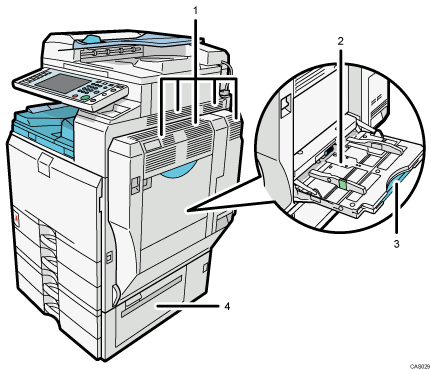 Main unit illustration numbered callout illustration