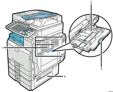 Main unit illustration numbered callout illustration