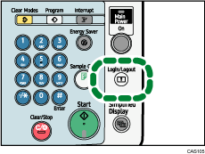Login/Logout key illustration