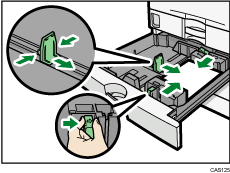 Small size paper tray illustration