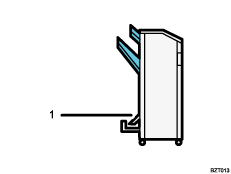 Illustration of output tray numbered callout illustration