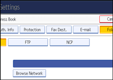 Operation panel screen illustration