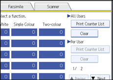 Operation panel screen illustration